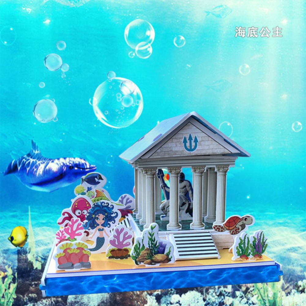 Đồ chơi lắp ráp mô hình nhà 3D bằng bìa xốp dễ thương giúp bé tăng khả năng tư duy và rèn luyện tính kiên trì