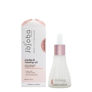 Tinh dầu Jojoba & nụ tầm xuân dưỡng da Jojoba & Rosehip oil 30ml - The Jojoba Company