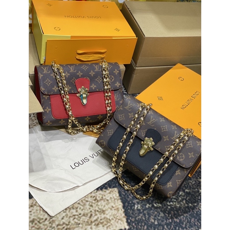 TÚI ĐEO CHÉO NỮ DÂY XÍCH L.V.1678 PALLAS CHAIN FULLBOX SMANA BAGS HỎA TỐC