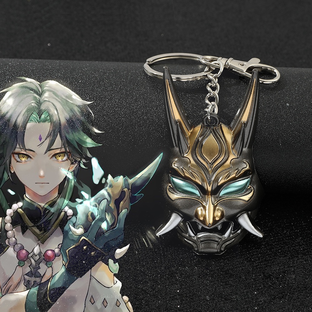 Vòng cổ Kim Loại Mặt Hình Mặt Nạ Yasha Xiao Mask
