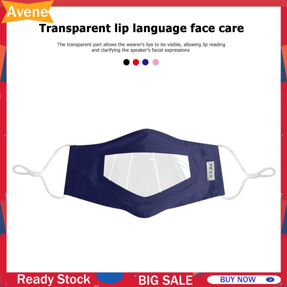(hàng Mới Về) Set 4 Khẩu Trang Trong Suốt Chống Sương Mù Tiện Dụng