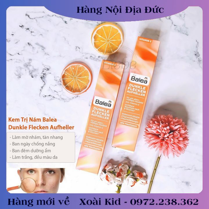 [auth] Kem sáng da, mờ thâm Balea Dunkle Flecken Aufheller 50ML -Nội địa Đức Đủ Bill [Hot]