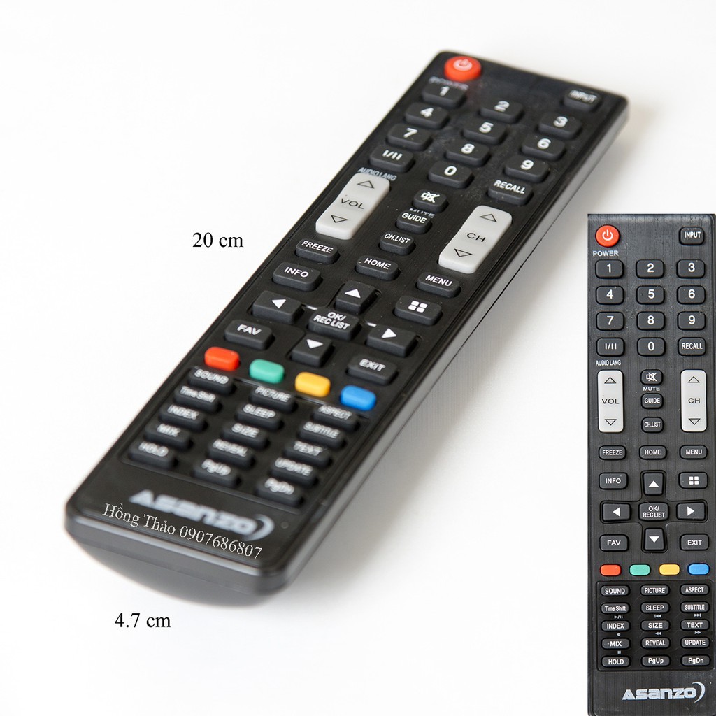 Remote điều khiển TV ASANZO chính hãng