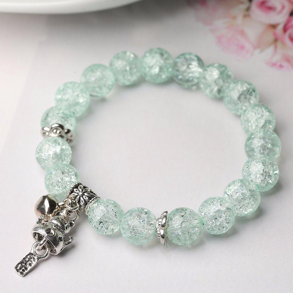 Vòng Tay Chuỗi Hạt Mặt Hình Mèo May Mắn Bằng Hợp Kim Dễ Thương