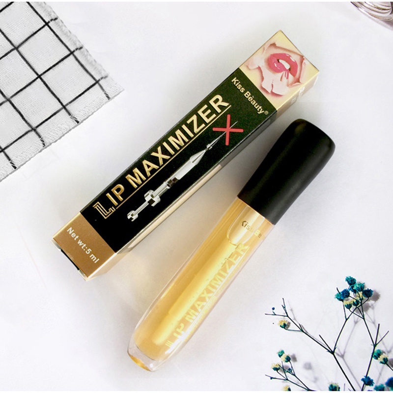 Dầu dưỡng môi KISS BEAUTY trong suốt tự nhiên dưỡng ẩm chống nứt nẻ, giúp môi mềm mại căng bóng
