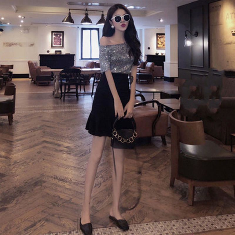 Set Áo Váy Đuôi Cá Phong Cách Phương Tây Thời Trang Mùa Hè Cho Nữ