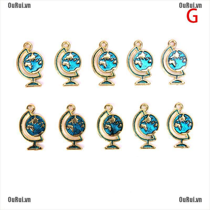 {FCC}CHARMS Set 10 Mặt Dây Chuyền Hình Vũ Trụ Độc Đáo{OuRui.vn}