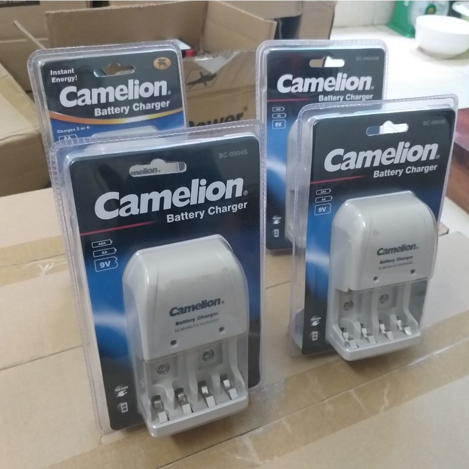 [CHÍNH HÃNG] Bộ sạc 0904 Camelion, Sạc Pin AA, AAA, 9V, máy sạc đa năng