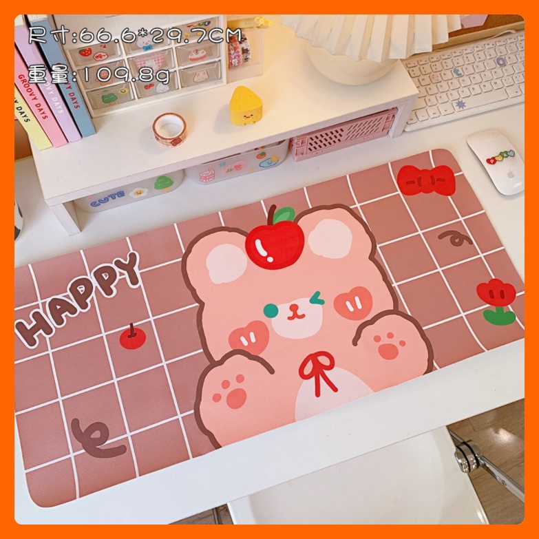 Bàn di chuột cỡ lớn pad chuột nhiều hình cute cực xinh chống nước 30 x 60 cm trang trí bàn học sinh giá rẻ