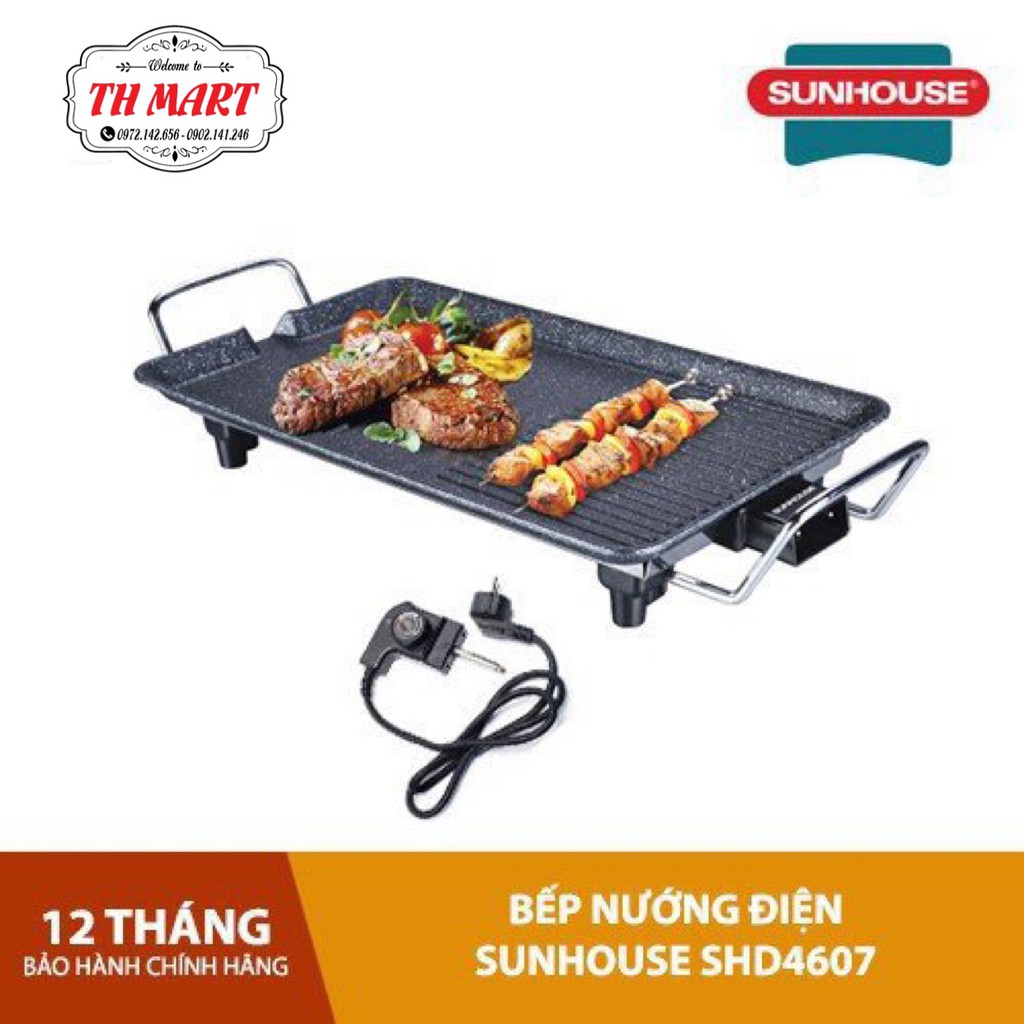 [ freeship ] Bếp nướng điện SUNHOUSE SHD4607, tốc độ nướng nhanh, tiết kiệm điện năng