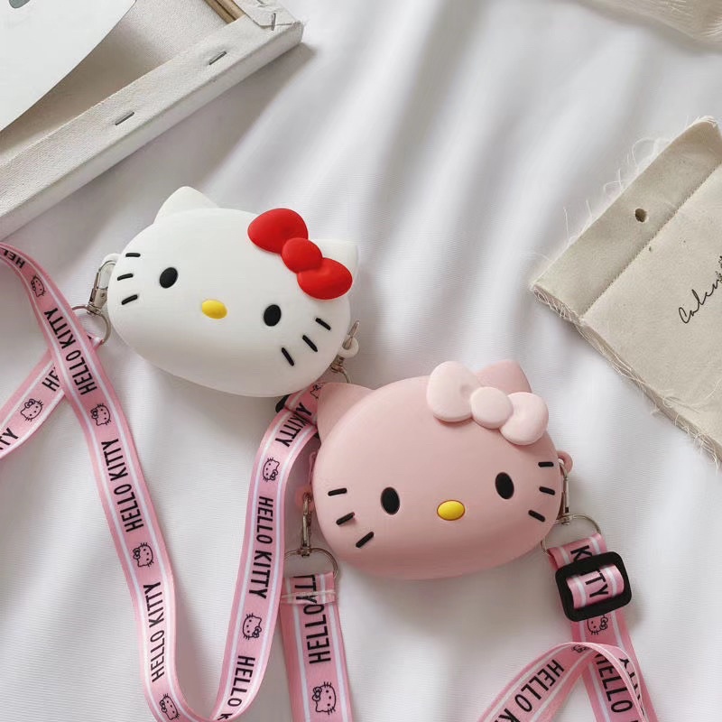 Túi Đeo Chéo Silicon Hình Cinnamoroll Dễ Thương Cho Bé Gái