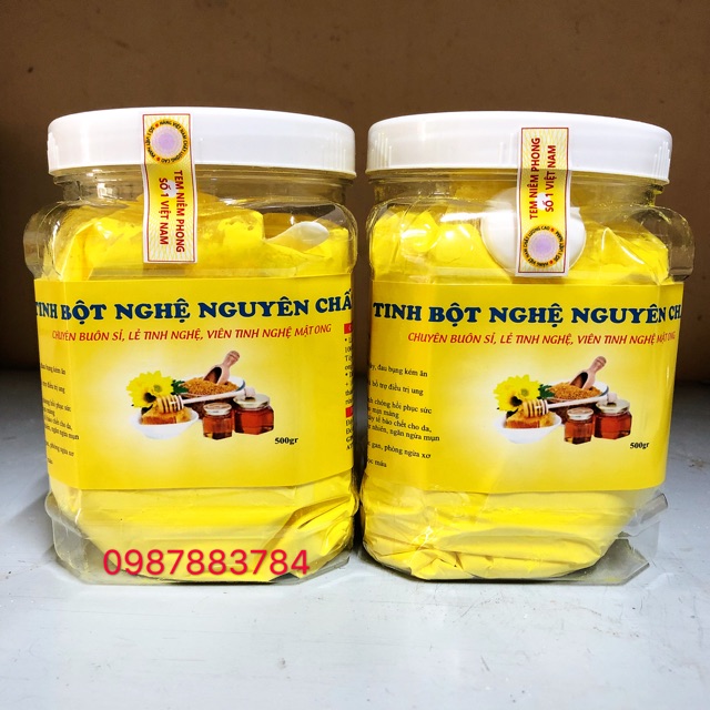 tinh bột nghệ vàng nguyên chất 1kg