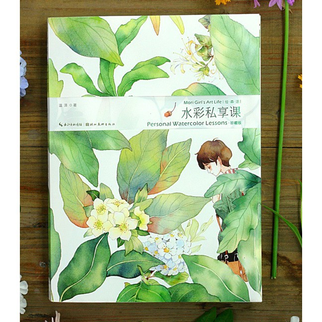 Artbook dạy vẽ bìa xanh cổ trang tập vẽ nhân vật anime dễ thương quà tặng xinh xắn