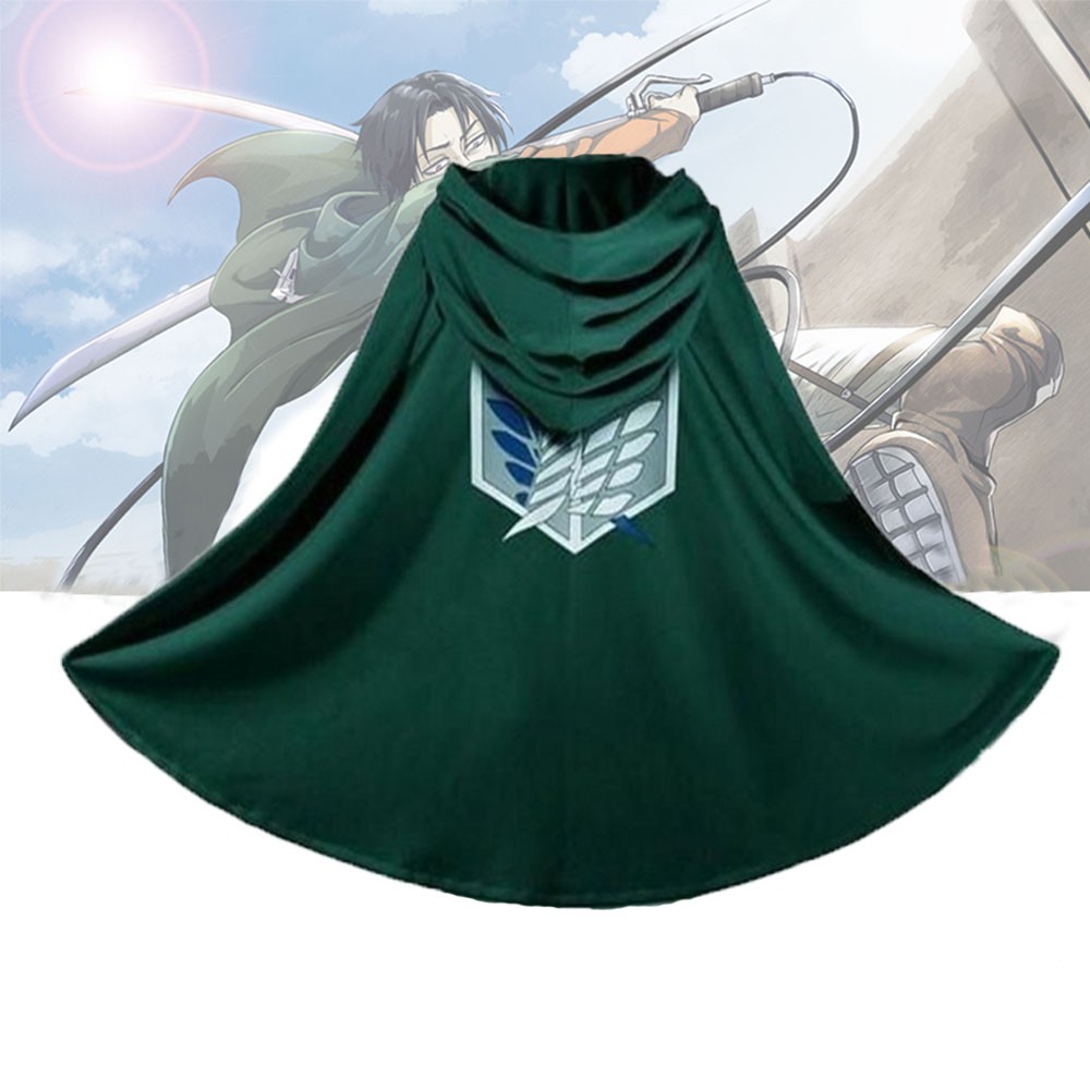 EPOCH Men Anime Clothes Japanese Cosplay Costume Attack on Titan Cloak Women Fashion Scouting Legion Shingeki no Kyojin Green Hoodie/Multicolor