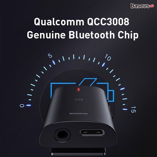 Bộ thu Bluetooth Receiver Baseus BA03 Immersive Virtual 3D (Bongiovi DPS 3D/Live Sound effect APT-X NFC/CVC...) 🍀