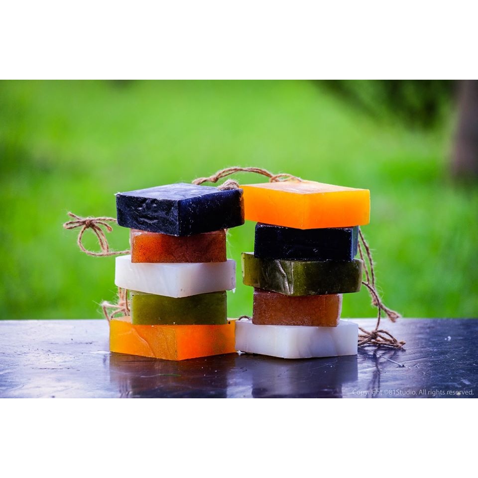 Xà Bông Sinh Dược Thiên Nhiên Đủ 10 loại (Xà Phòng Mướp Đắng Ngừa Mụn, Nghệ Mật Ong, Chùm Ngây Trà Xanh....)