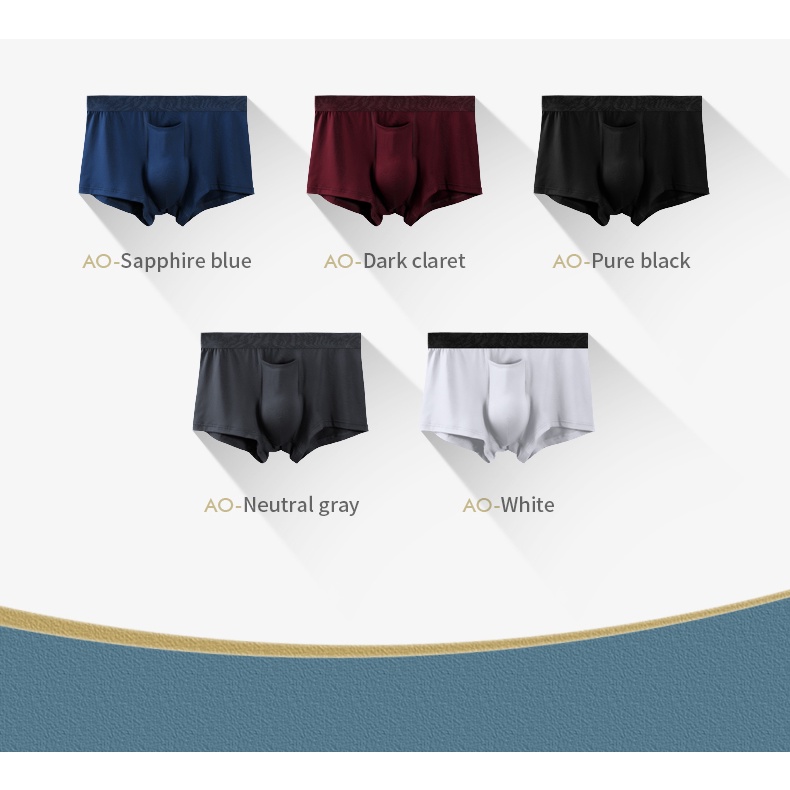 Quần Lót Boxer Màu Sắc Trơn Thoáng Khí Quyến Rũ Cho Nam Mã 252
