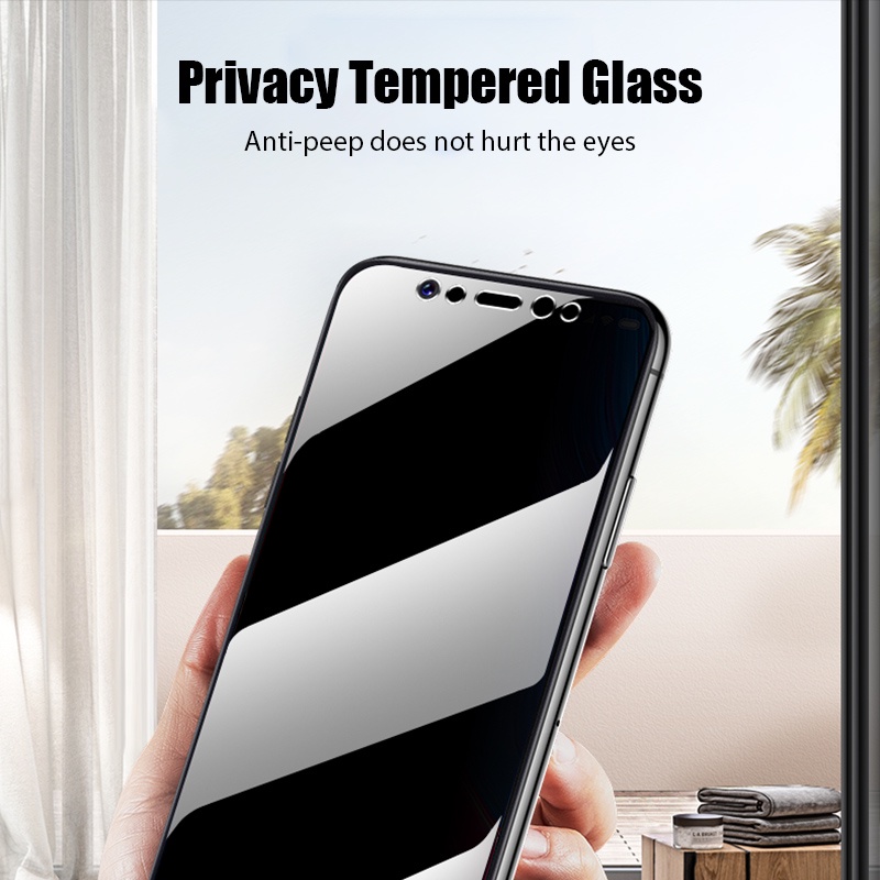 Kính Cường Lực Toàn Màn Hình Chống Nhìn Trộm Cho Xiaomi Mi 10T 9T Pro 5G 10 9 A3 X3 NFC M3 M2 F2 C3 Lite