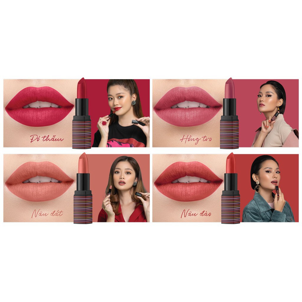 ✅ (CHÍNH HÃNG) Son lì Miracle Apo Lipstick Matte Brownude 4g