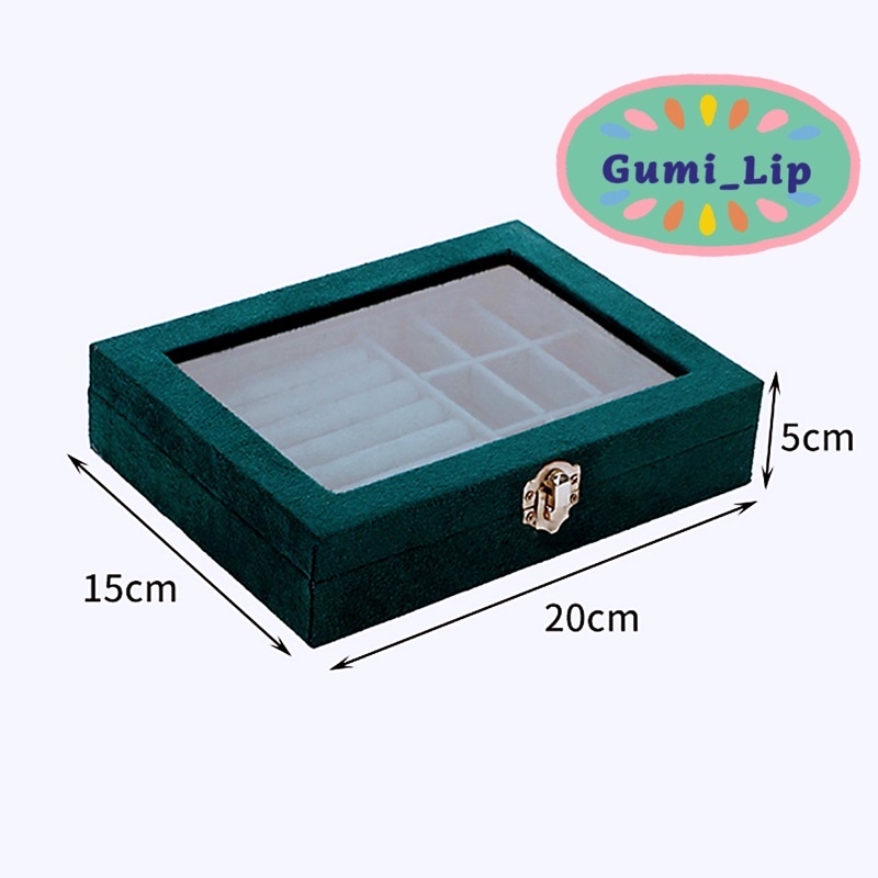 Hộp đựng trang sức nữ trang thiết kế tiện dụng chất liệu nhung mịn cao cấp