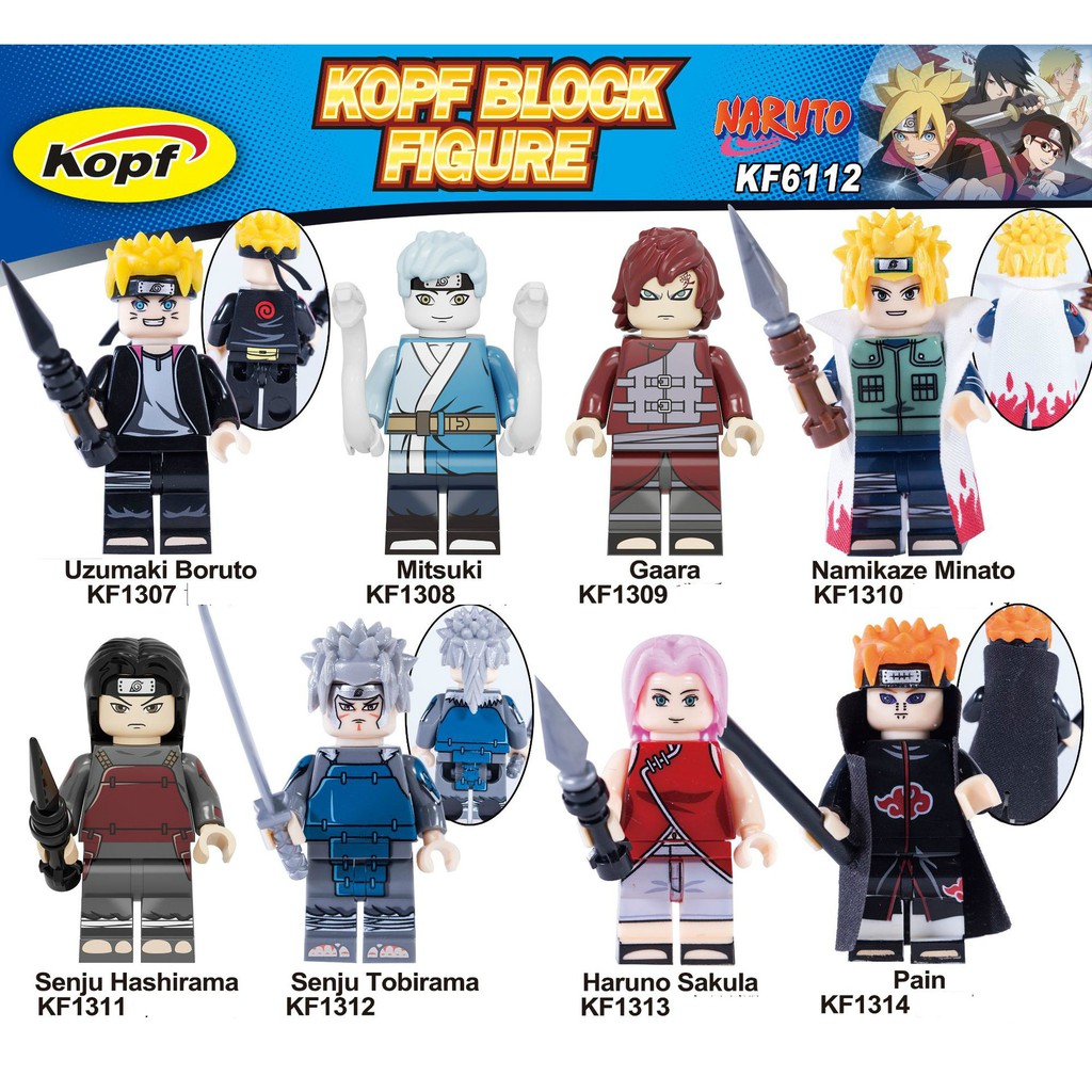 Minifigures Các Mẫu Nhân Trong Phim Hoạt Hình Naruto Phần 2 Mẫu Mới Ra Siêu Đẹp KF6112