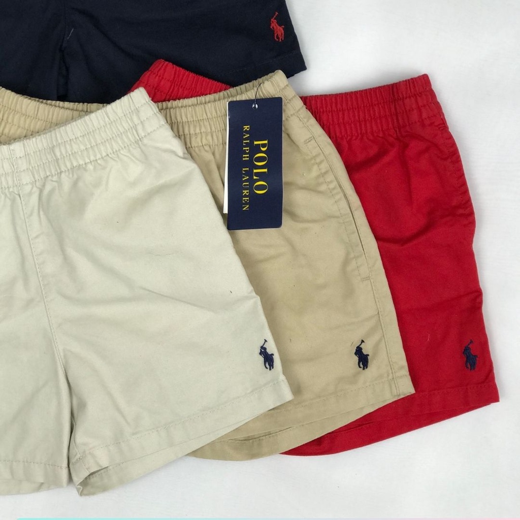 Quần đùi bé trai quần sooc kaki cho bé 6-15kg Polo xuất dư-Q13422