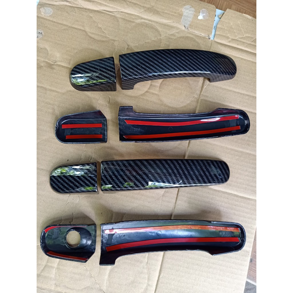 Ốp Tay + Hõm Cửa Xe Ford Ranger 2016 đến 2020 Mẫu Carbon