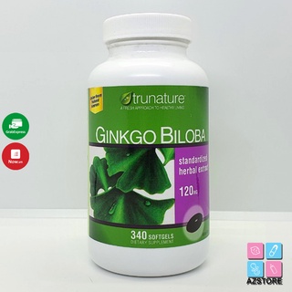 Bổ não Ginkgo Biloba - Ginkgo Trunature 1200mg 340v Mỹ