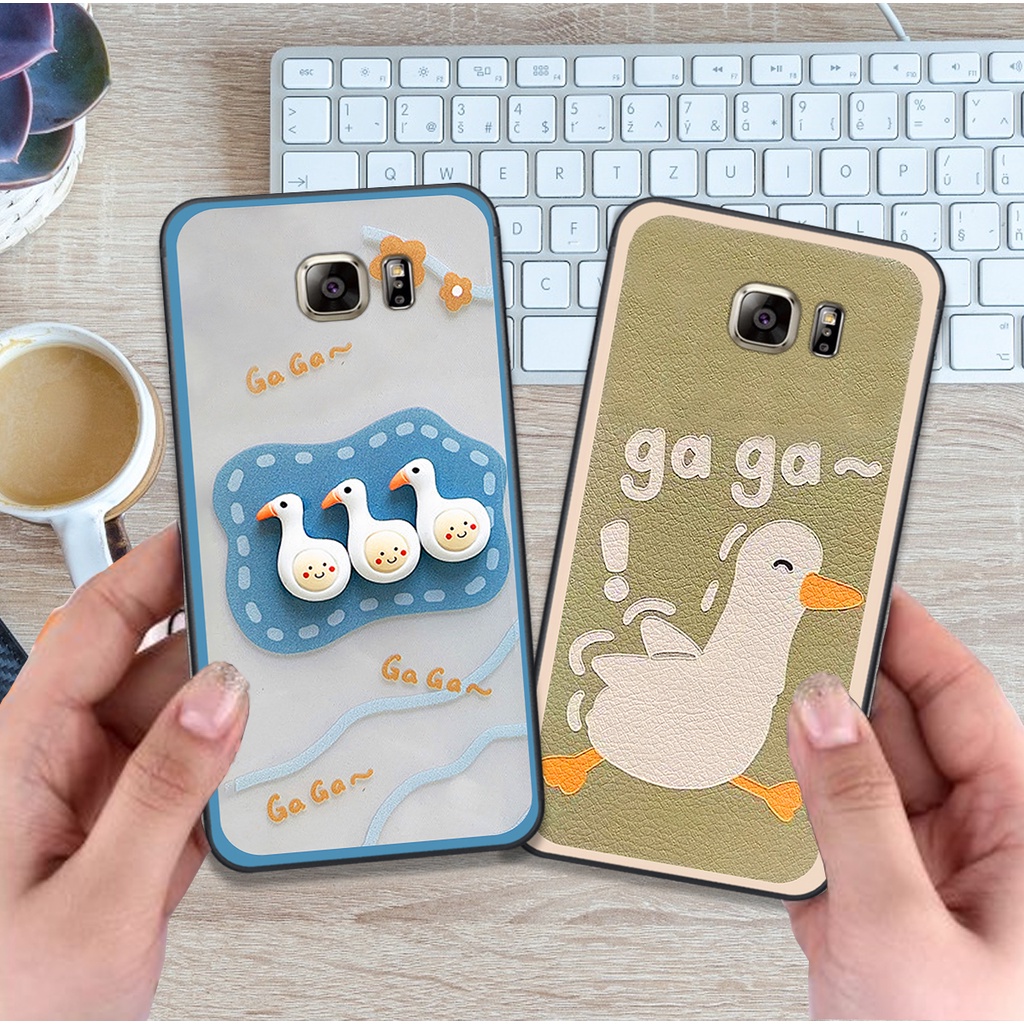 Ốp Samsung Note 5 / 6 / 7 bộ hình cute dễ thương gấu thỏ xinh xắn vẽ tay lạ mắt