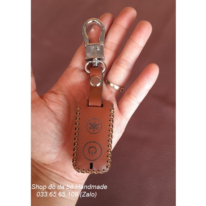 Bao Da Chìa Khóa  Yamaha NVX, Janus, Nozza Grande, FreeGo, Latte, Exciter 155, bọc chìa remote xe máy kèm tặng móc khóa