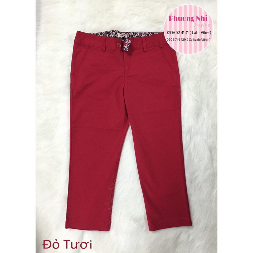 QUẦN LỠ KAKI THUN MÀU ĐỎ