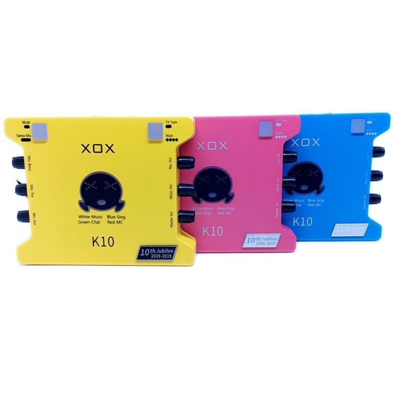 Sound Card XOX K10th Tiếng Anh Phiên Bản Mới Năm 2020 -Phiên Bản Ra Mắt Kỷ Niệm 10 Năm Thành Lập Của Hãng XOX