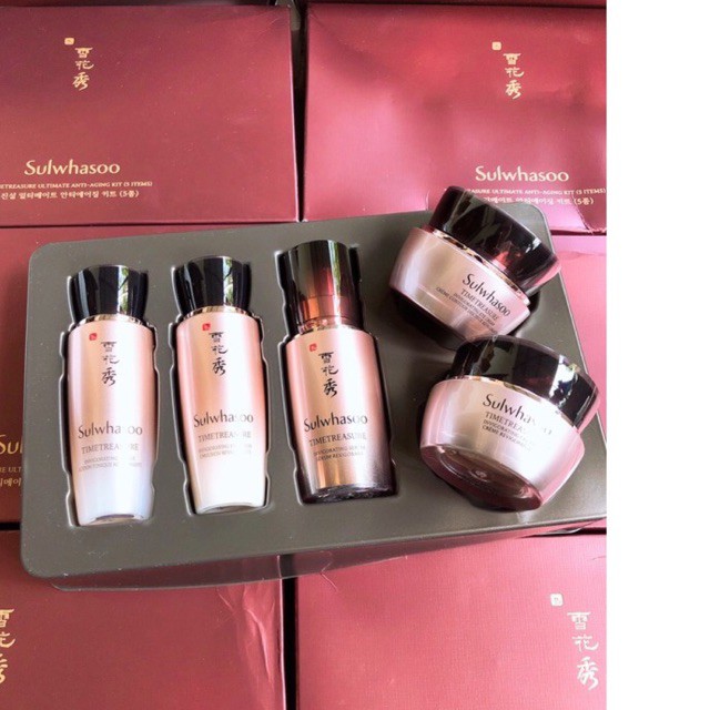 SET DƯỠNG SULWHASOO THÔNG ĐỎ 5 MÓN MỚI