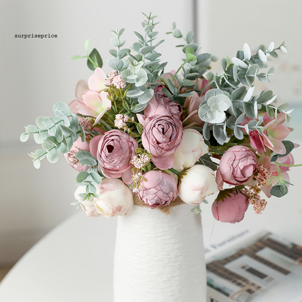 Hoa Hồng Nhân Tạo Thân Dài Dùng Trang Trí Nhà Cửa