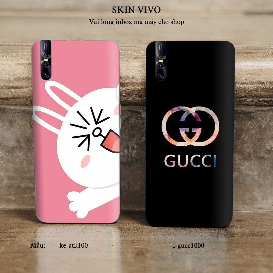 [SIÊU RẺ] Skin dán cho các dòng điện thoại Vivo V15 - Y71 - Y85  in hình cặp đôi dễ thương