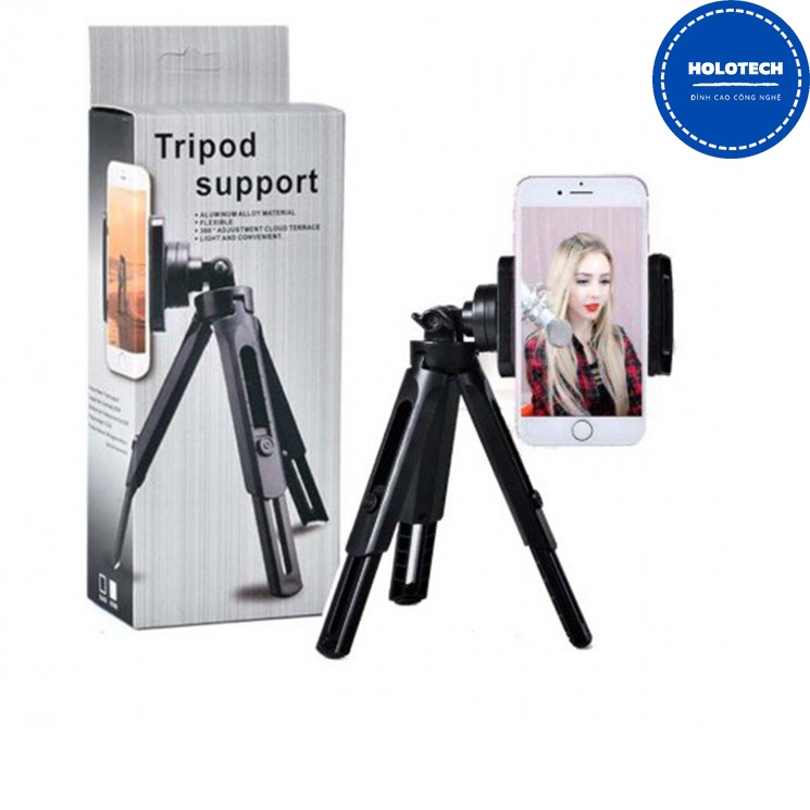 Chân Gậy Tripod Support Mini 3 Kẹp Điện Thoại Máy Ảnh Máy Ảnh Máy Quay - Giá Đỡ Điện Thoại 3 Chân 3 In 1