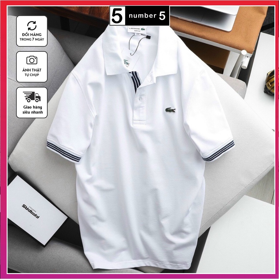 Áo Polo Nam Cổ Bẻ Dáng Ôm Body, Áo Thun Nam Cổ Trụ Vải Cá Sấu Cotton Xuất Xịn [PCS]