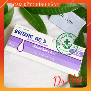 ✅ benzac ac 2.5%, 5% - kem hỗ trợ giảm mụn tuyp 15g / 60g benzac ac5 ac2.5