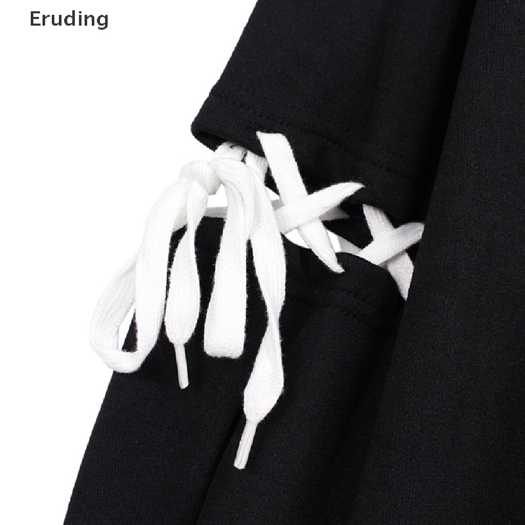 (Eruding) Áo hoodie Có Băng Đô Phong Cách Gohic Đường Phố Cho Nữ Bán Chạy