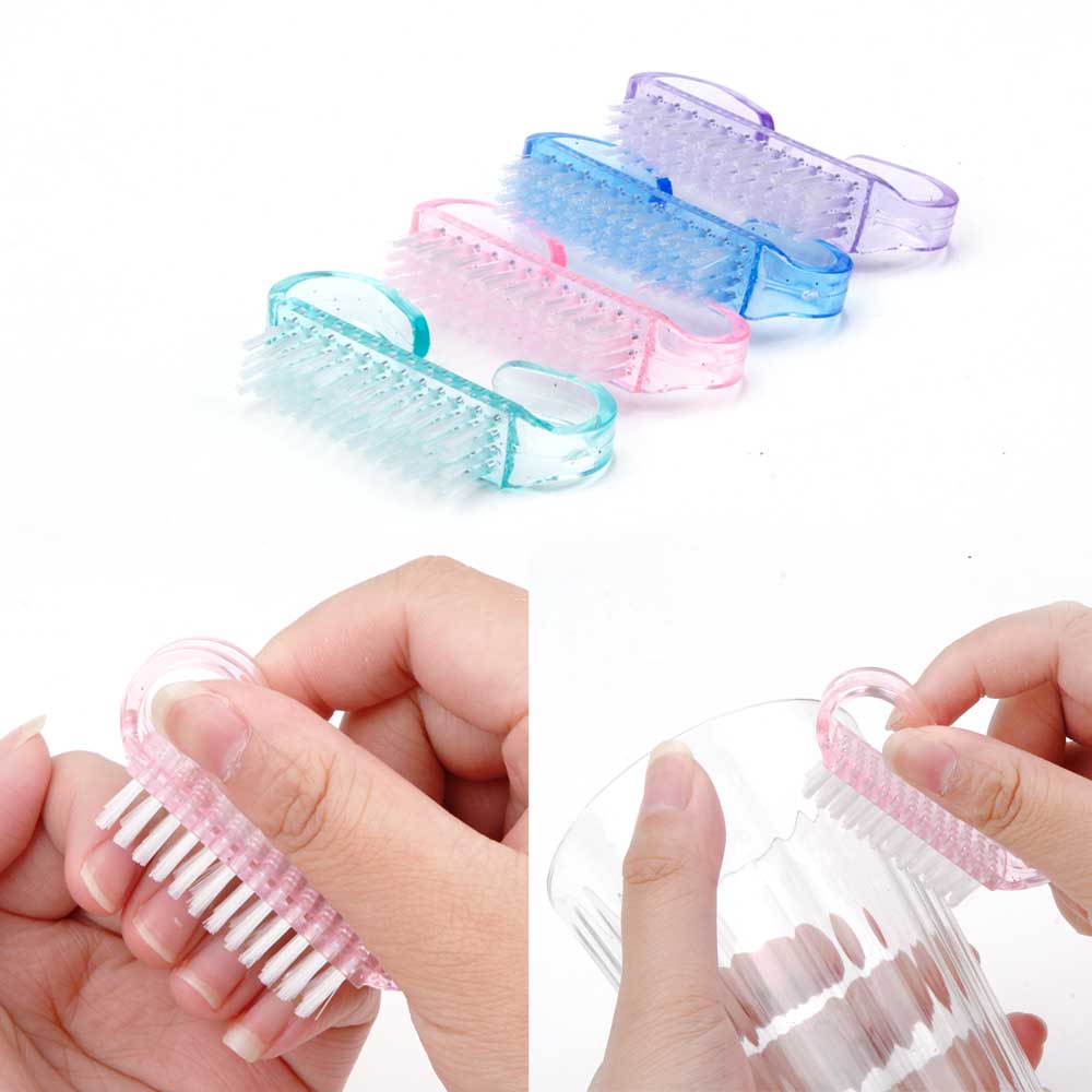 [Hàng mới về] Bàn chải vệ sinh móng tay mềm mại loại bỏ bụi bẩn tiện dụng