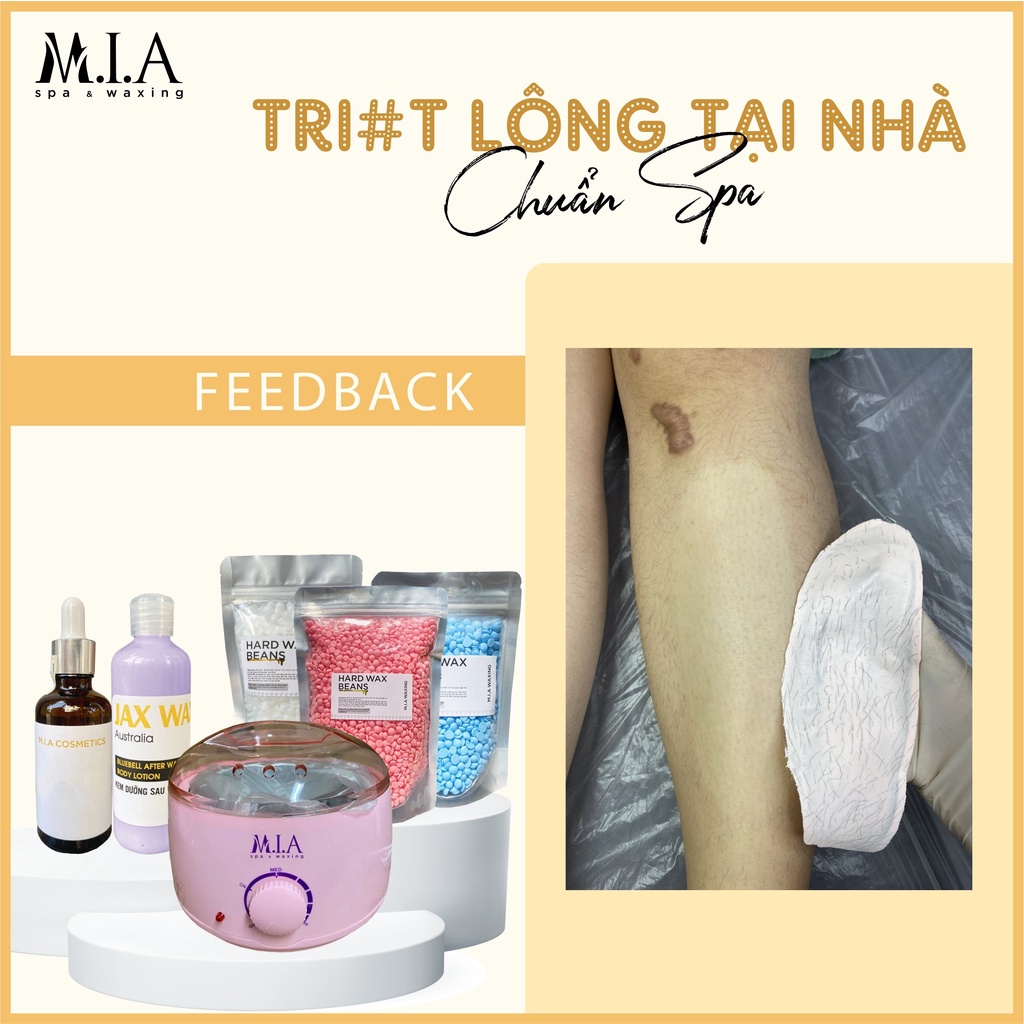 Sáp Wax Lông Cao Cấp, Siêu Bám Lông [100gr sáp + 10ml mỡ trăn]