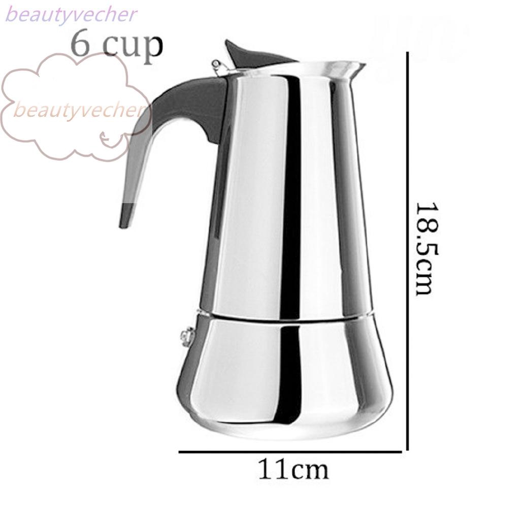 4 Size Stainless Steel Stovetop Espresso Coffee Maker Percolator Pot Moka Latte