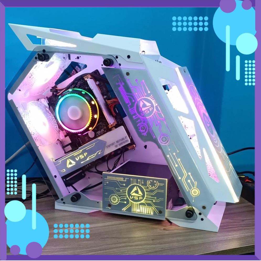 Bộ case gaming maxsetting giá rẻ h81 G3220 RAM4G SSD120 Case led đẹp [Xả Lỗ Hôm Nay]