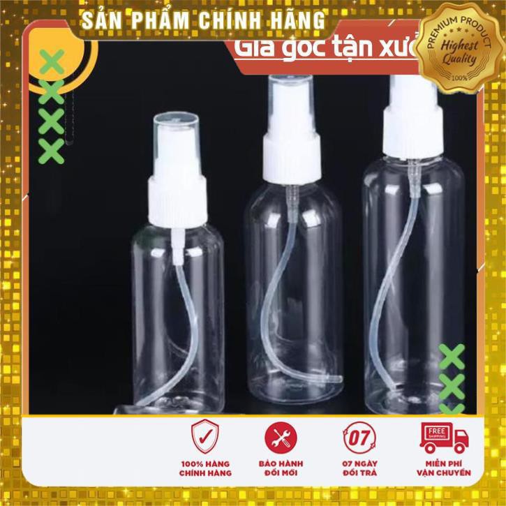 Chai Xịt Phun Sương ❤ TRÙM SỈ ❤ [50ml,100ml] Chai lọ nhựa pet xịt phun sương , chai lọ chiết nước hoa , phụ kiện du lịch