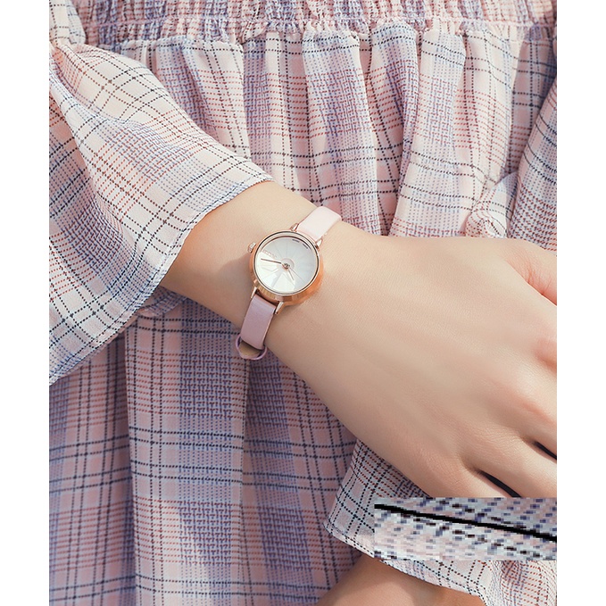 [Mã BMLTA50 giảm 10% đơn 150K] Đồng hồ nữ dây da Julius Ja-979 nâu | BigBuy360 - bigbuy360.vn