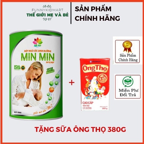 Ngũ Cốc Min Min Lợi sữa - Ngũ Cốc Lợi sữa Min Min (500Gram-1kg) 29 loại hạt 30 loại hạt tặng kèm sữa