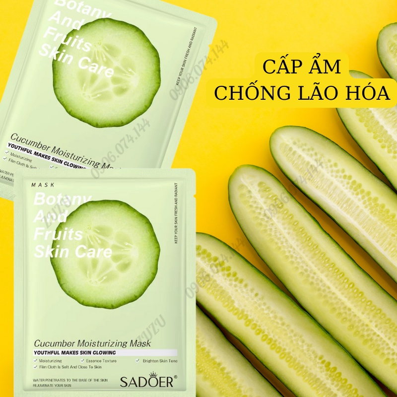 Mặt nạ trái cây dưỡng da, mặt nạ dưỡng trắng cấp ẩm mờ thâm bổ sung collagen tinh chất ốc sên Nội Địa Trung