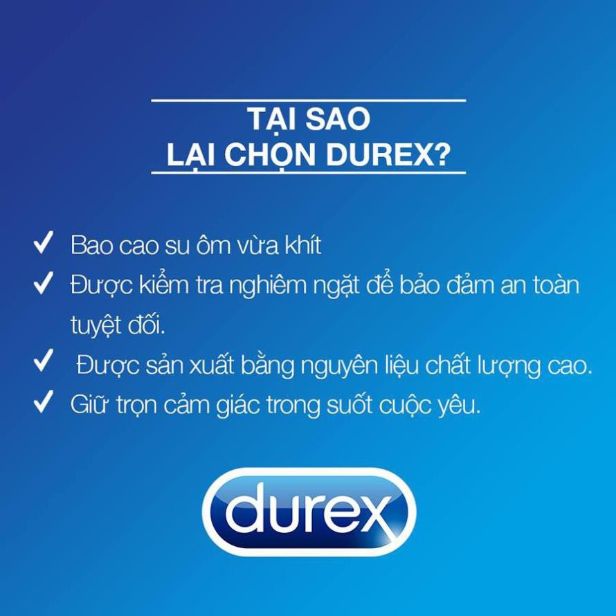 Bao cao su Durex Performa kéo dài thời gian hộp 12 chiếc