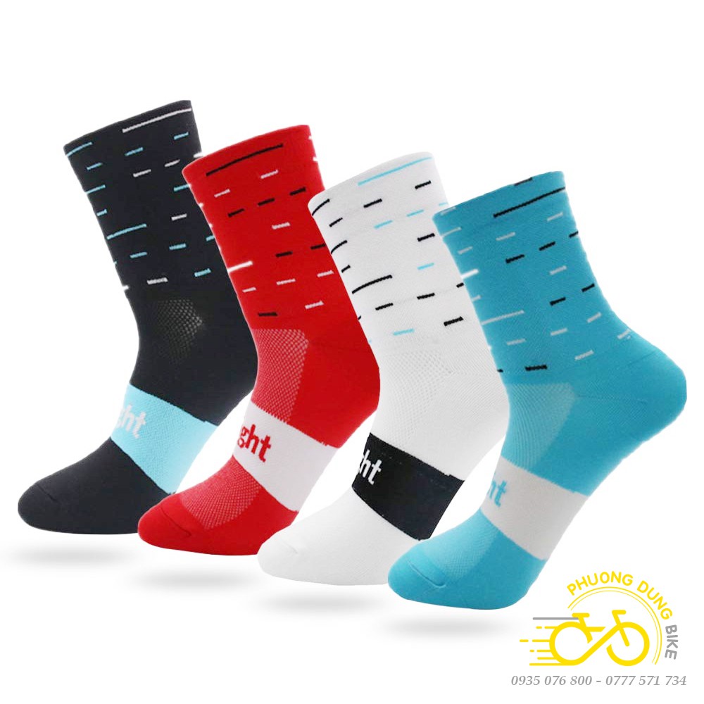 Tất  chân thể thao đi xe đạp SKY NIGHT - Phối gạch Ngang