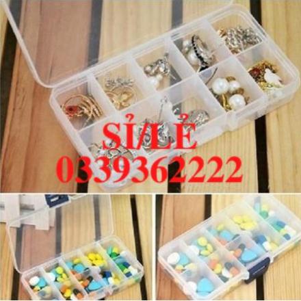 [ HAIANHSHOP ] Hộp đựng trang sức 10 hoặc 15 ngăn tiện dụng   Duashop &gt;